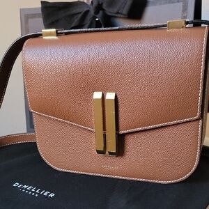 DeMellier London The Vancouver Leather Crossbody with Gold Hardware